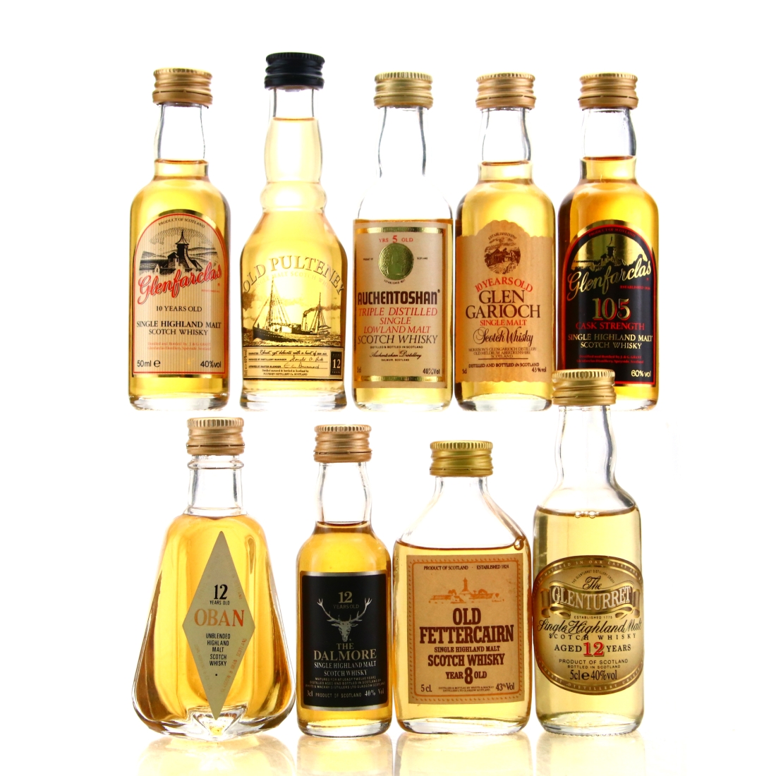 Scotch Single Malt Miniatures x 9