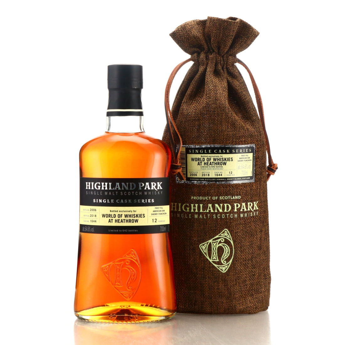 Highland Park 2006 Single Cask 12 Year Old #1644 / Heathrow