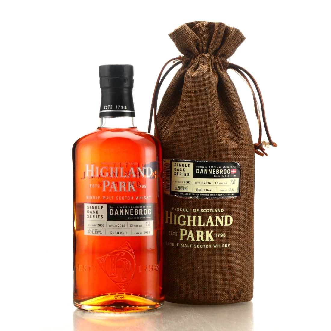 Highland Park 2003 Single Cask 13 Year Old #1933 / Dannebrog 808th Anniversary