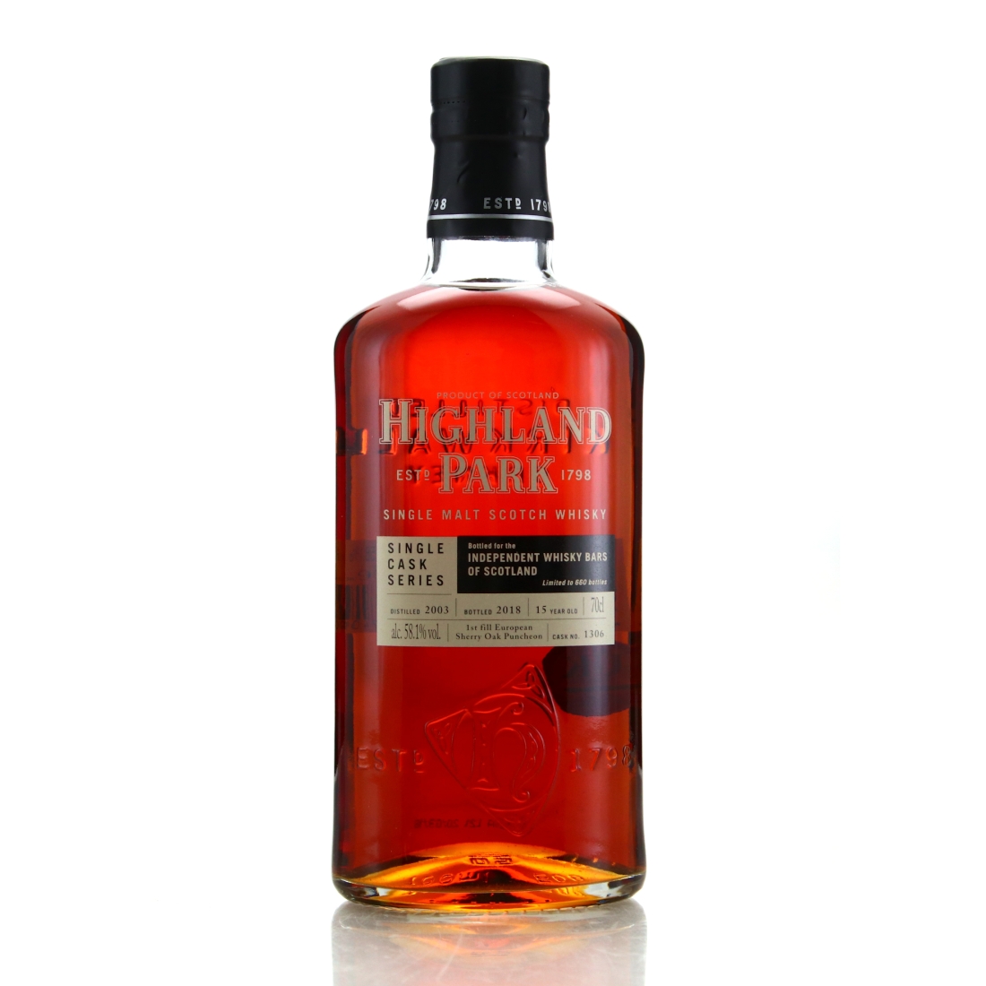 Highland Park 2003 Single Sherry Cask 15 Year Old #1306 / IWBoS