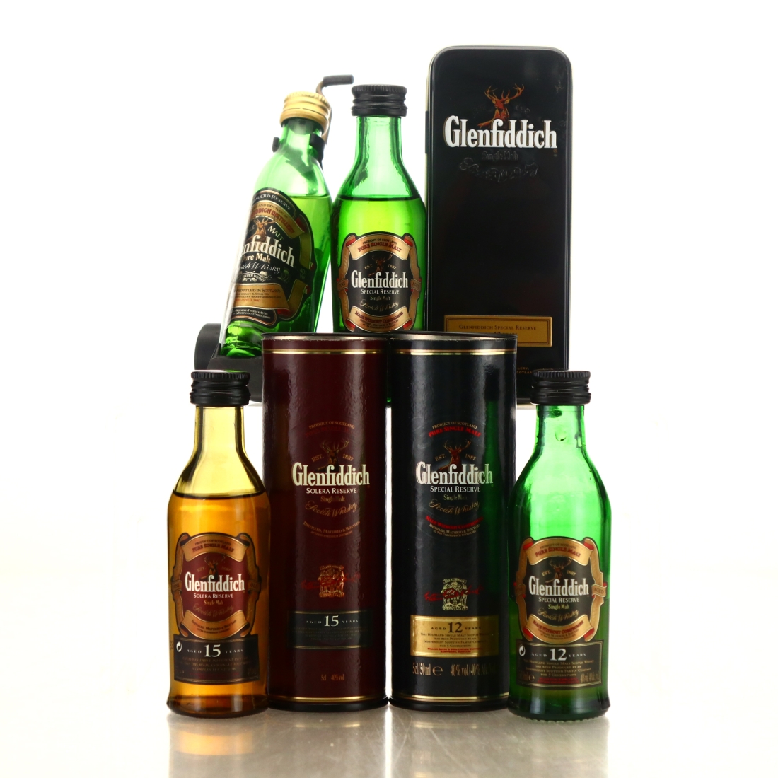 Glenfiddich Miniatures x 4