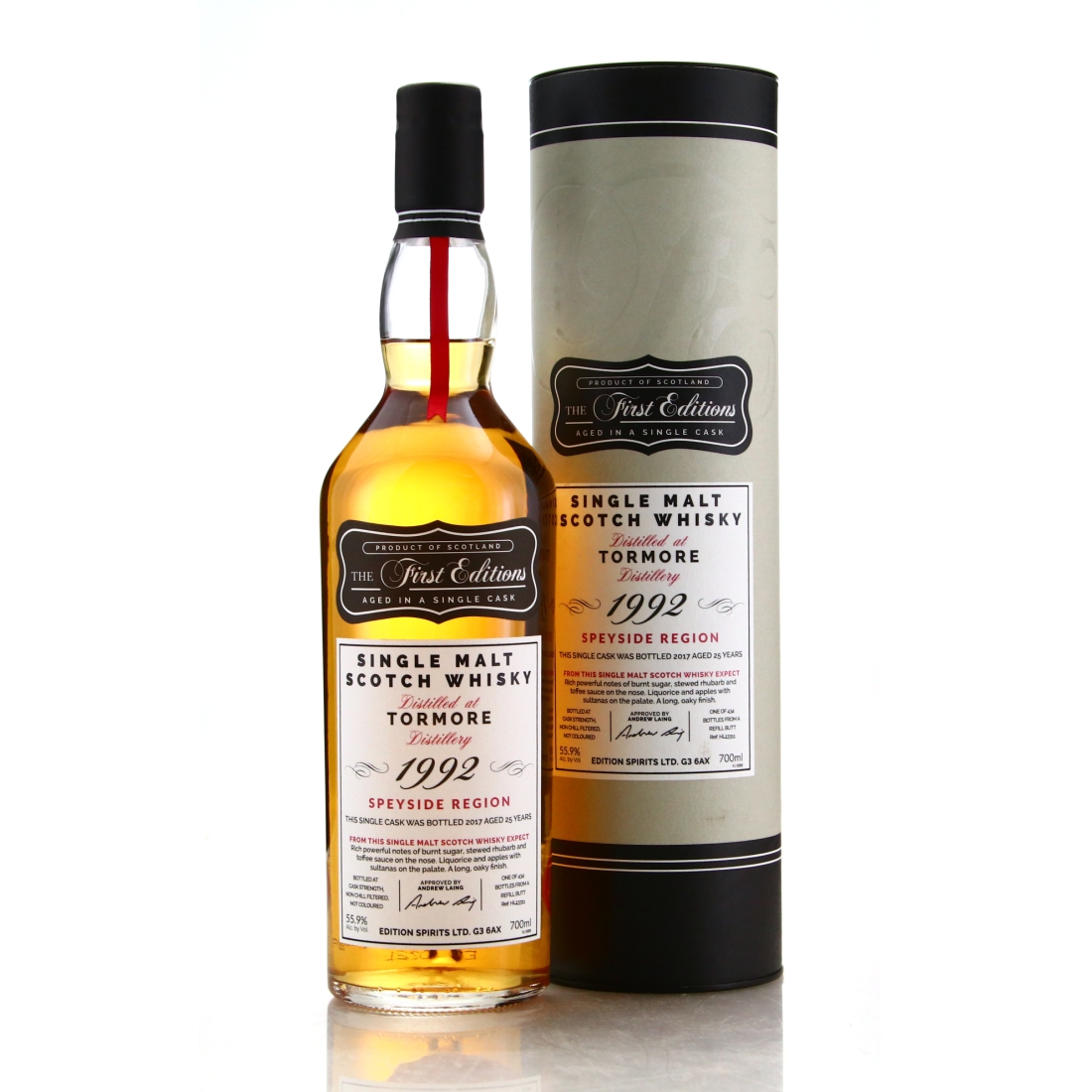 Tormore 1992 First Editions 25 Year Old