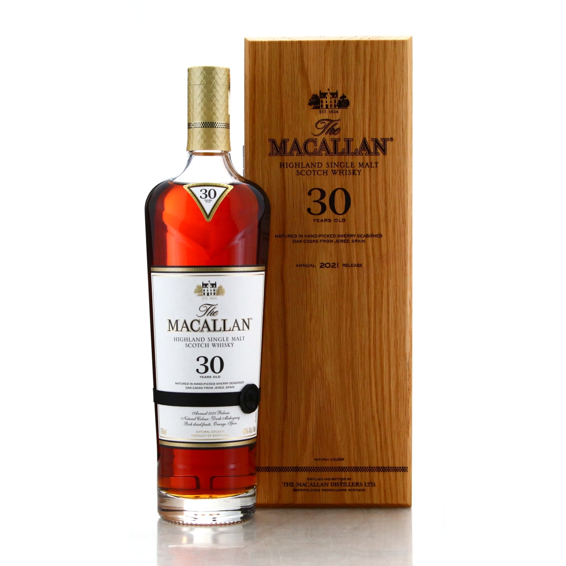 Macallan 30 Year Old Sherry Oak 2021 Release 75cl / US Import