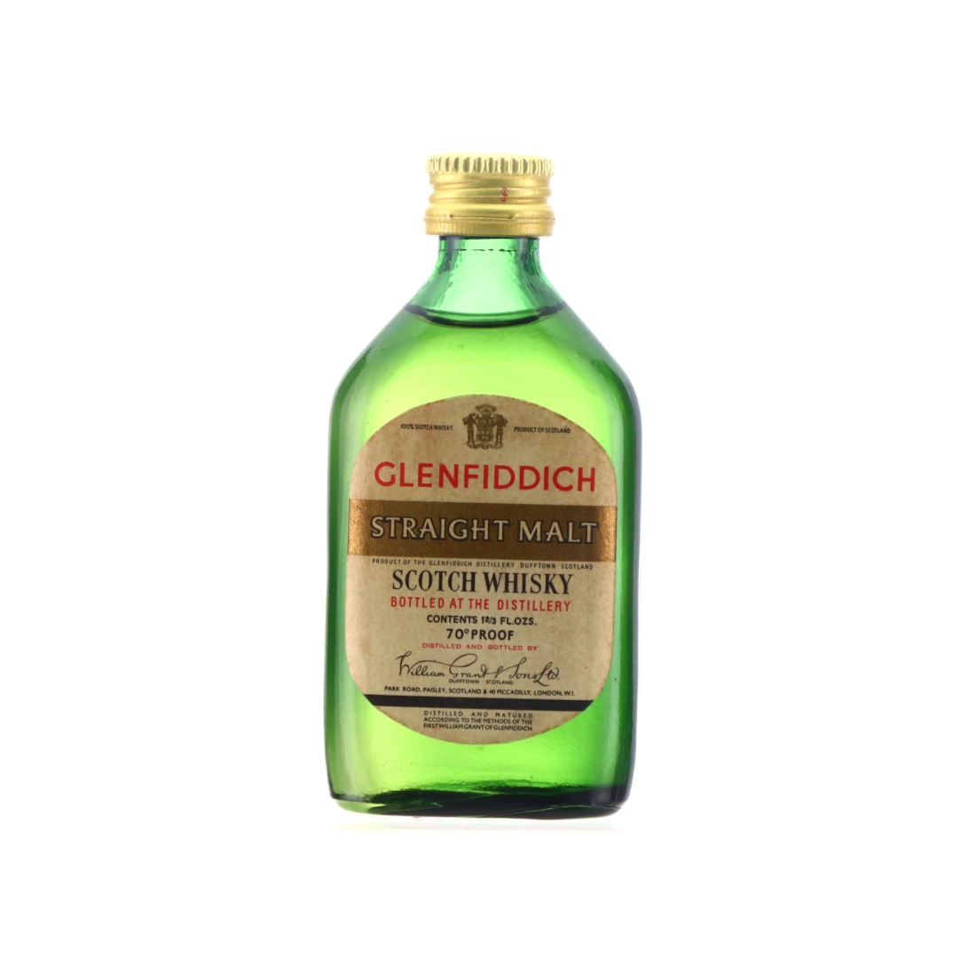 Glenfiddich Straight Malt Miniature 1960s