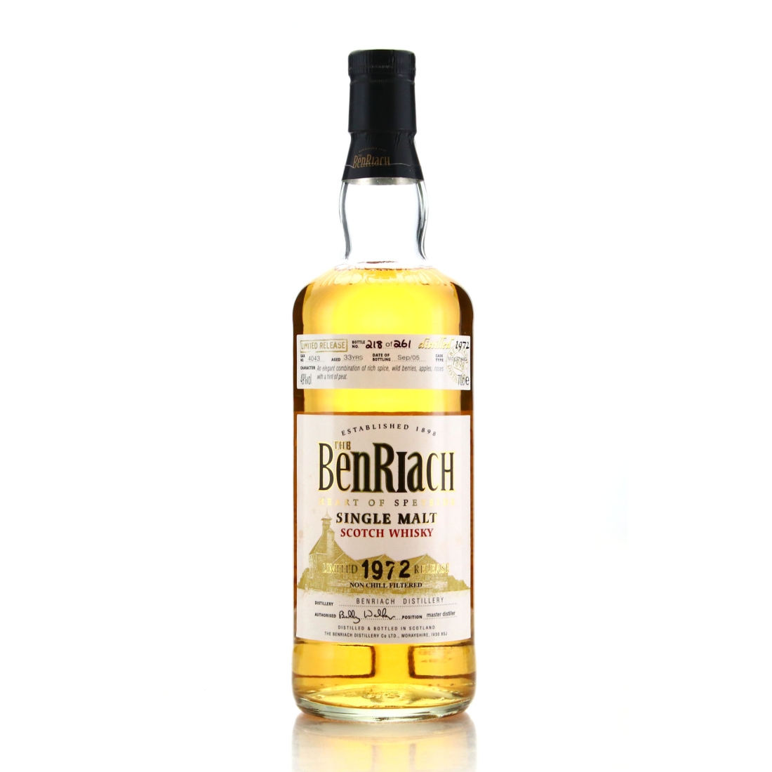 Benriach 1972 Single Cask 33 Year Old #4043