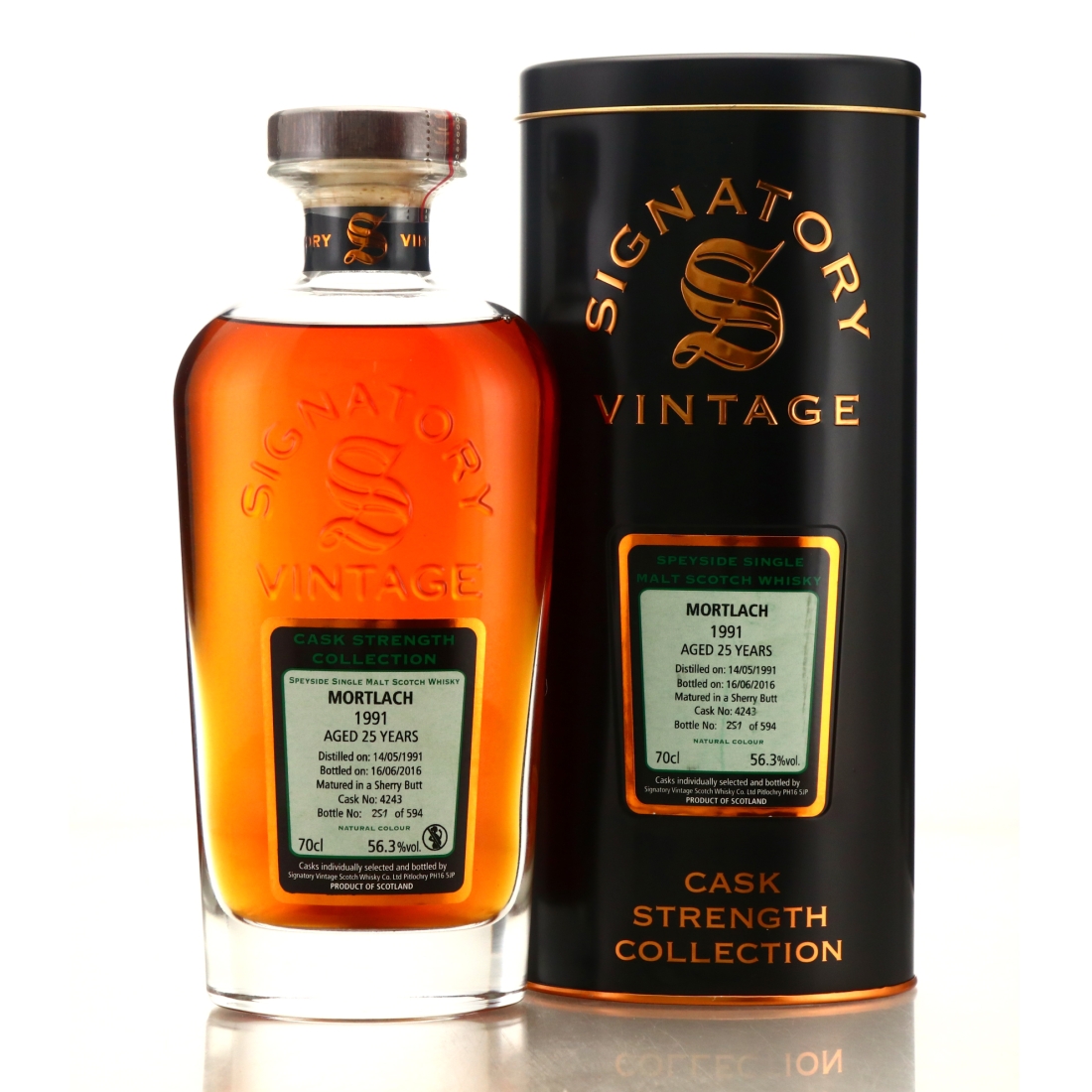 Mortlach 1991 Signatory Vintage 25 Year Old Cask Strength