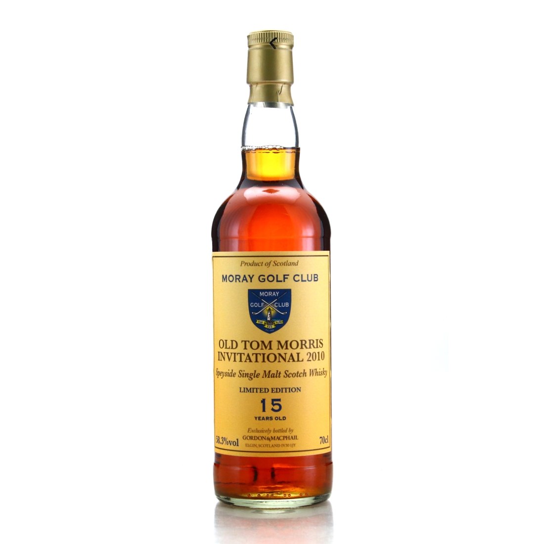 Moray Golf Club Limited Edition 15 Year Old Speyside Single Malt / Old Tom Morris Invitational 2010