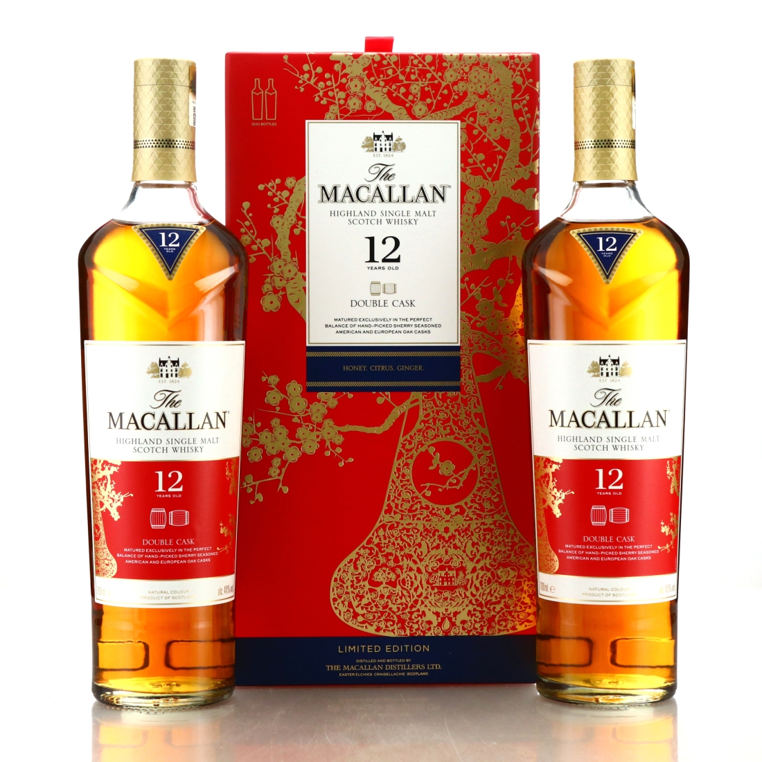 Macallan 12 Year Old Triple Cask 2 x 70cl / Year of the Pig