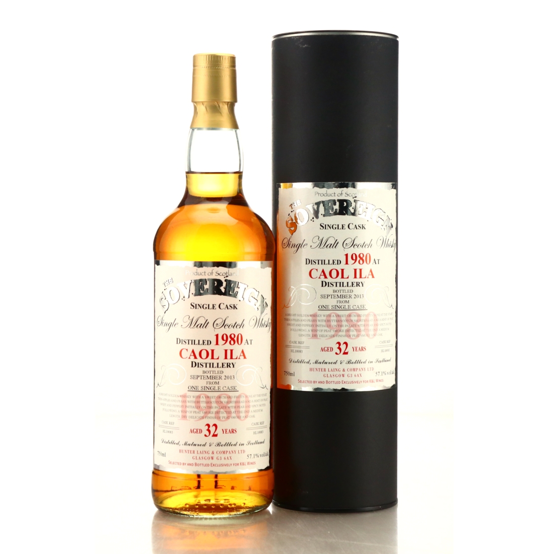 Caol Ila 1980 Hunter Laing 32 Year Old Sovereign 75cl / US Import