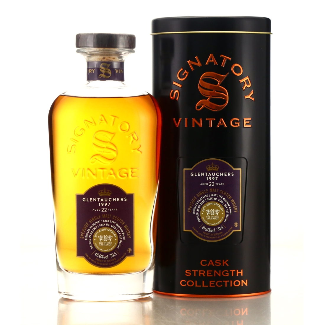 Glentauchers 1997 Signatory Vintage 22 Year Old Cask Strength / TWE 20th Anniversary