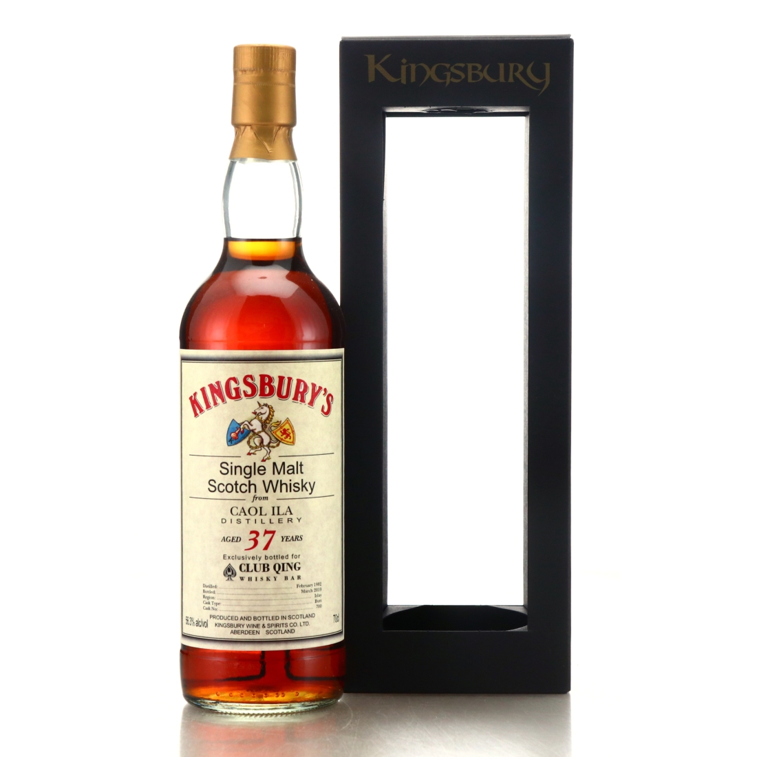 Caol Ila 1982 Kingsbury 37 Year Old / Club Qing