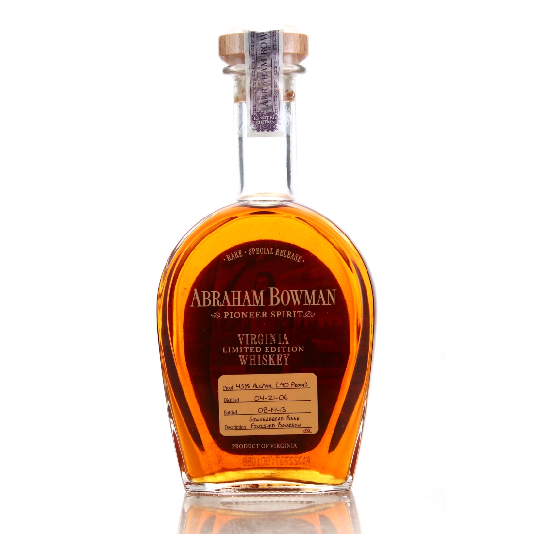 Abraham Bowman 2006 Gingerbread Beer Finish Bourbon