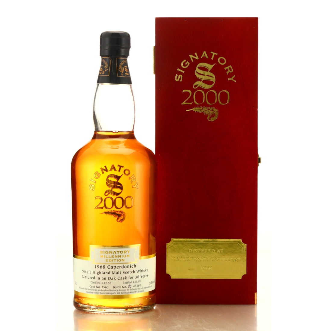 Caperdonich 1968 Signatory Vintage 30 Year Old / Millennium Edition