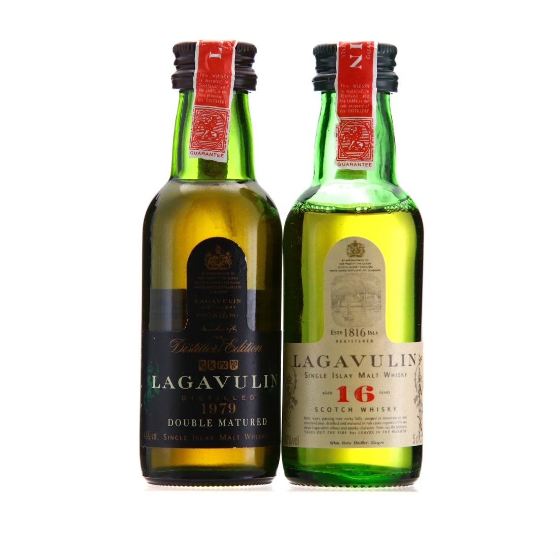 Lagavulin Miniature x 2