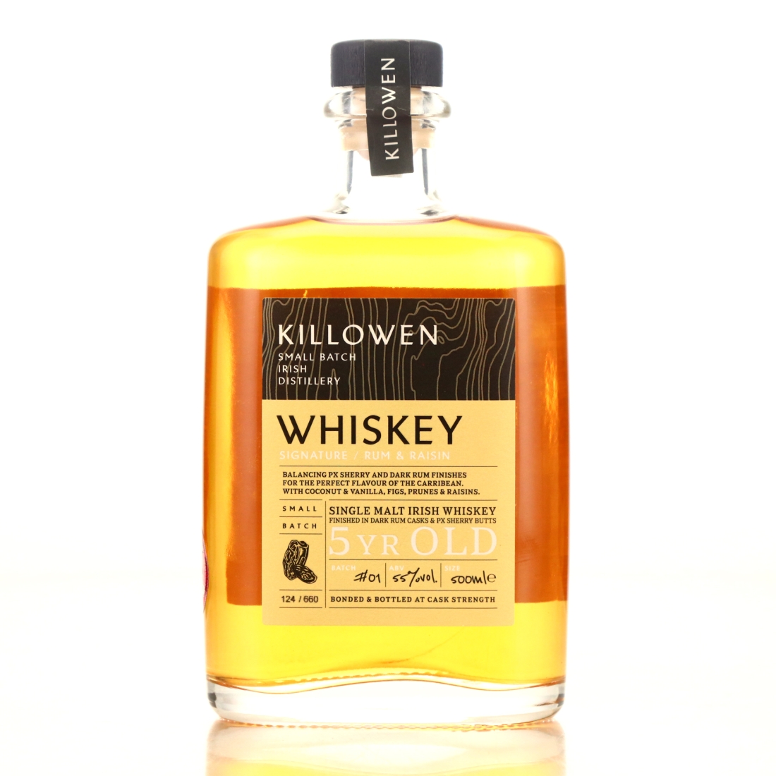 Killowen 5 Year Old Irish Whiskey 50cl / Rum & Raisin
