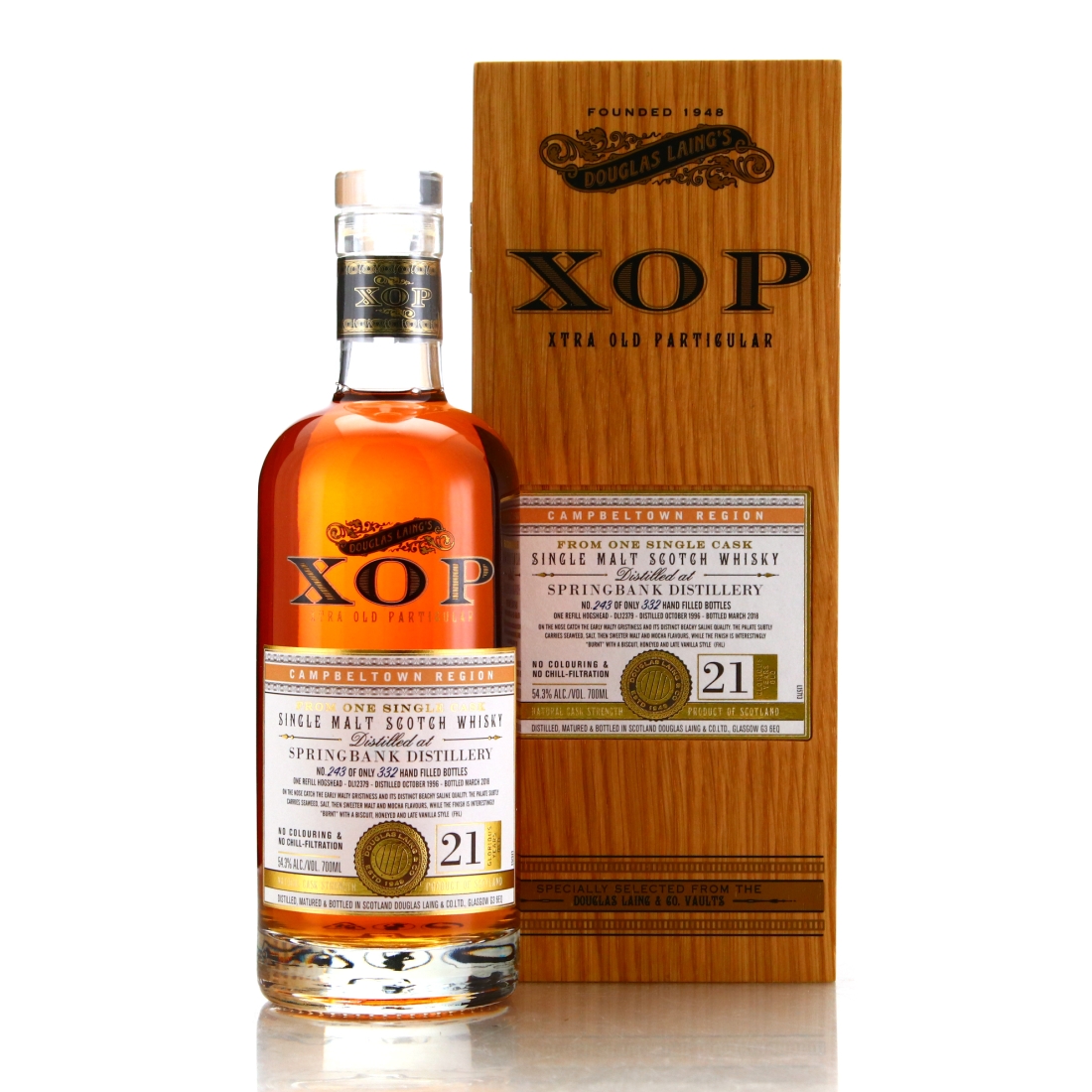 Springbank 1996 Douglas Laing 21 Year Old XOP