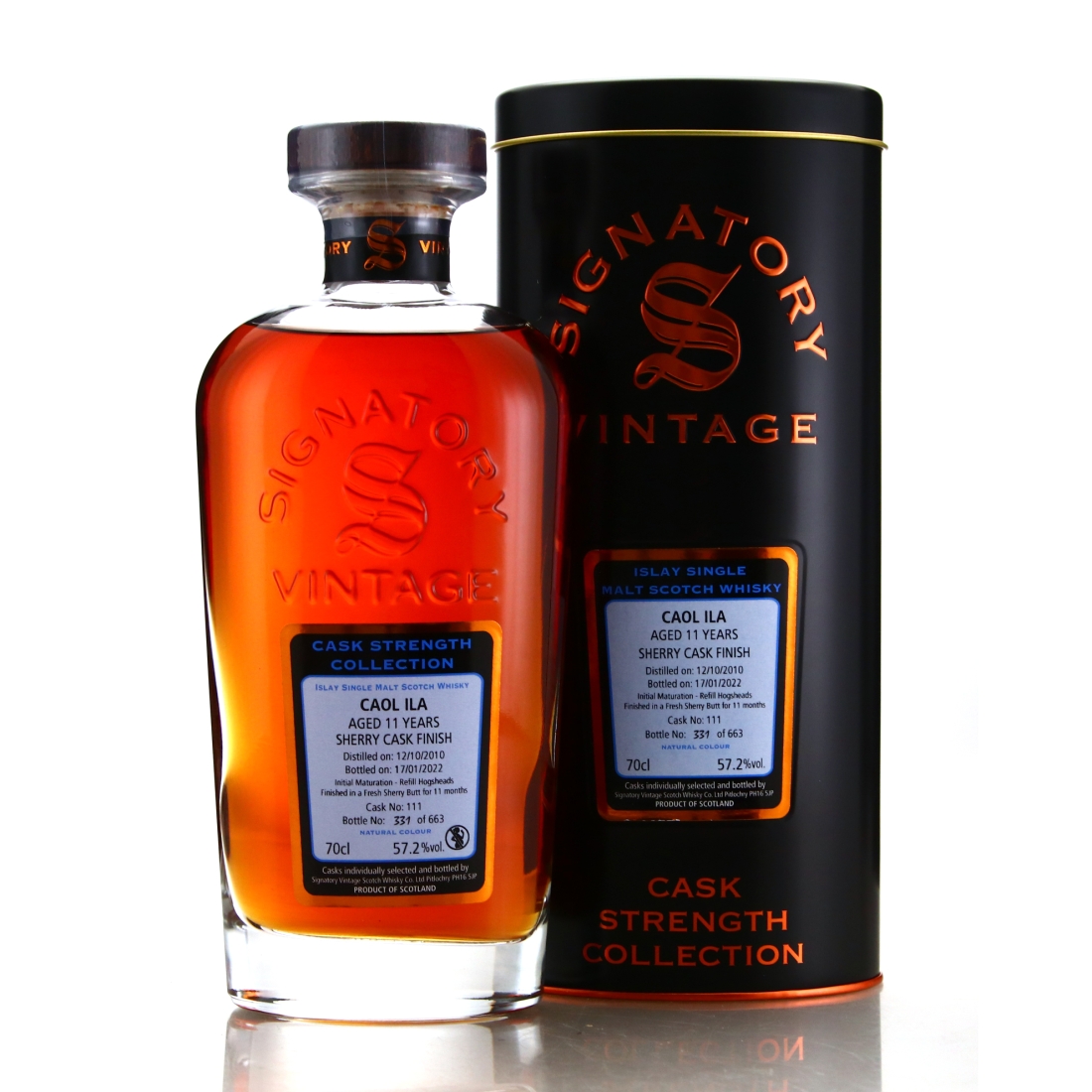Caol Ila 2010 Signatory Vintage 11 Year Old Cask Strength