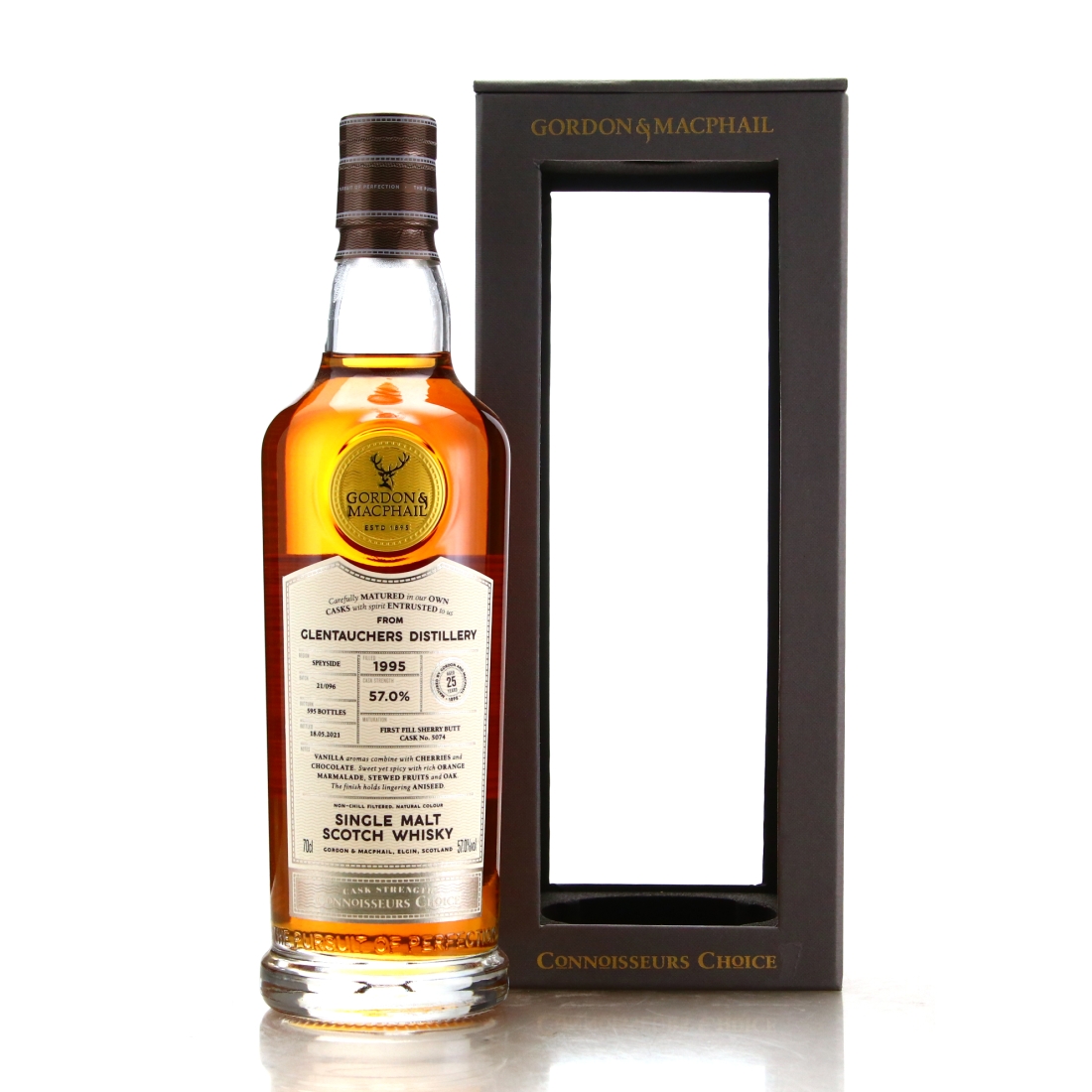 Glentauchers 1995 Gordon and MacPhail 25 Year Old Batch 21/096