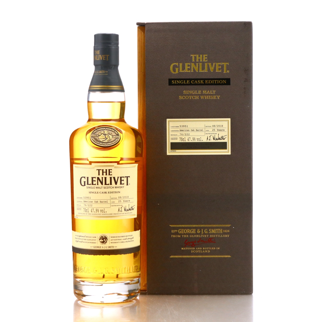 Glenlivet 25 Year Old Single American Oak Cask #53951 / Heathrow