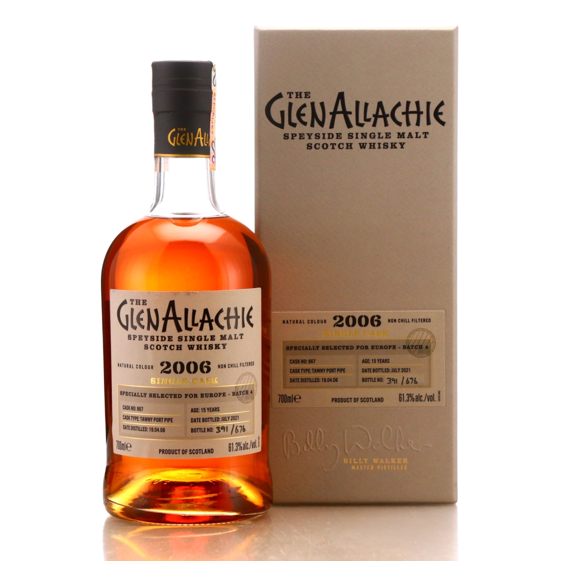 Glenallachie 2006 Single Port Cask 15 Year Old #867 / Europe Batch 4