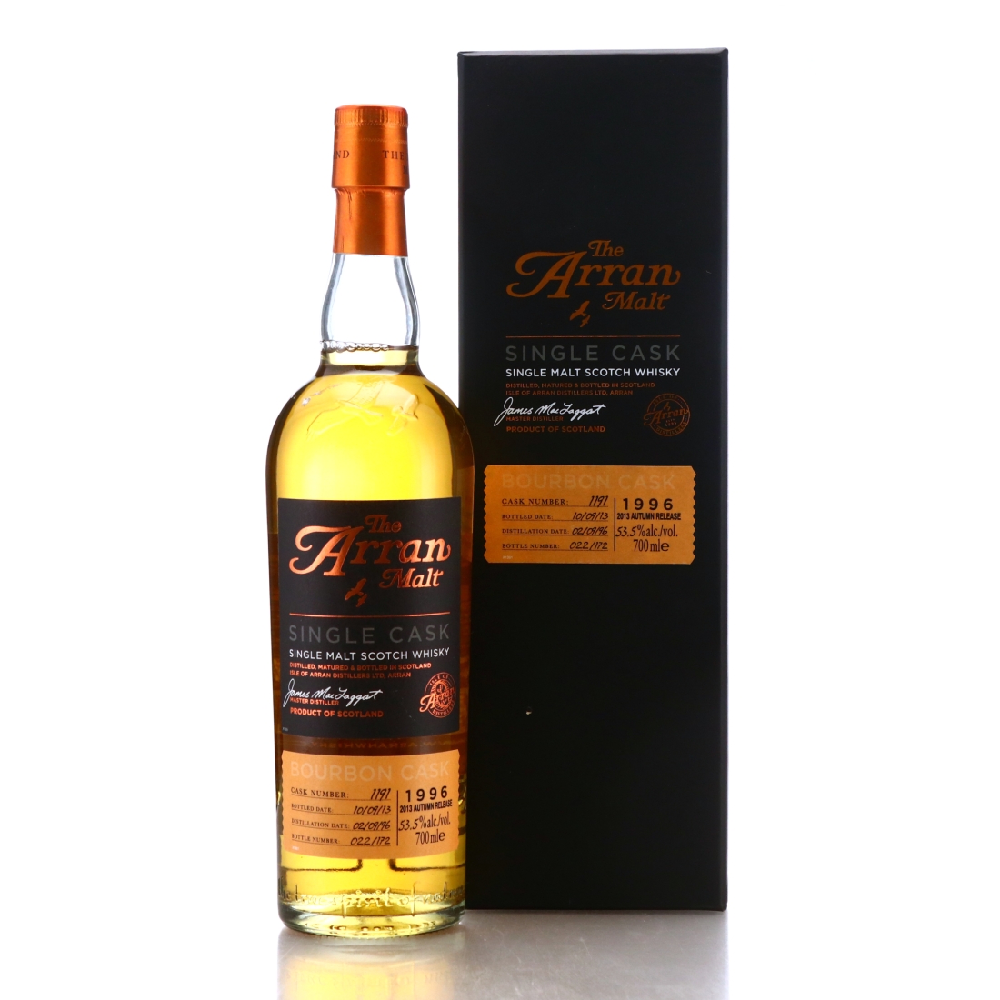 Arran 1996 Single Bourbon Cask #1191 / 2013 Autumn Release