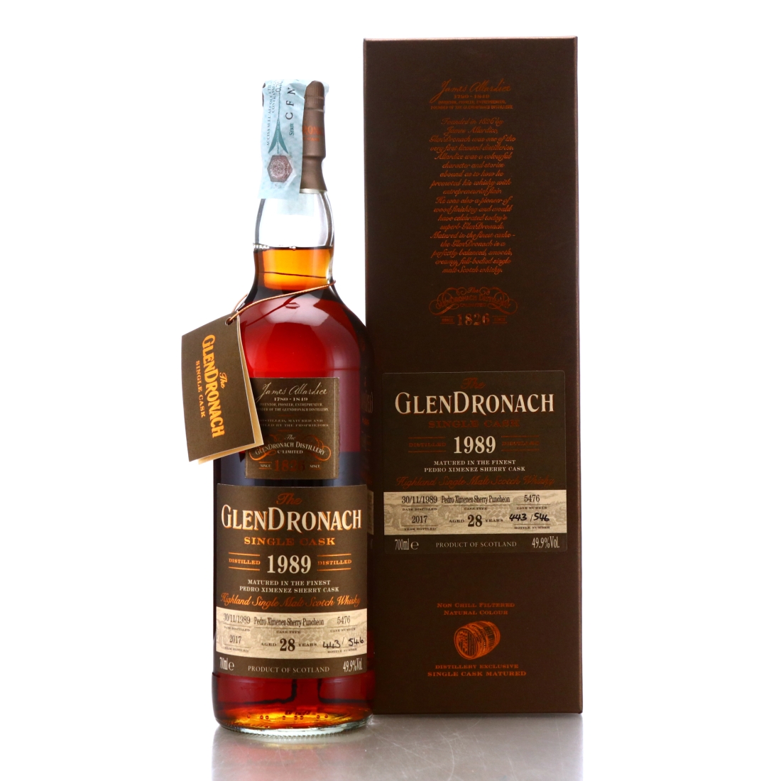 Glendronach 1989 Single PX Cask 28 Year Old #5476 / Batch 16