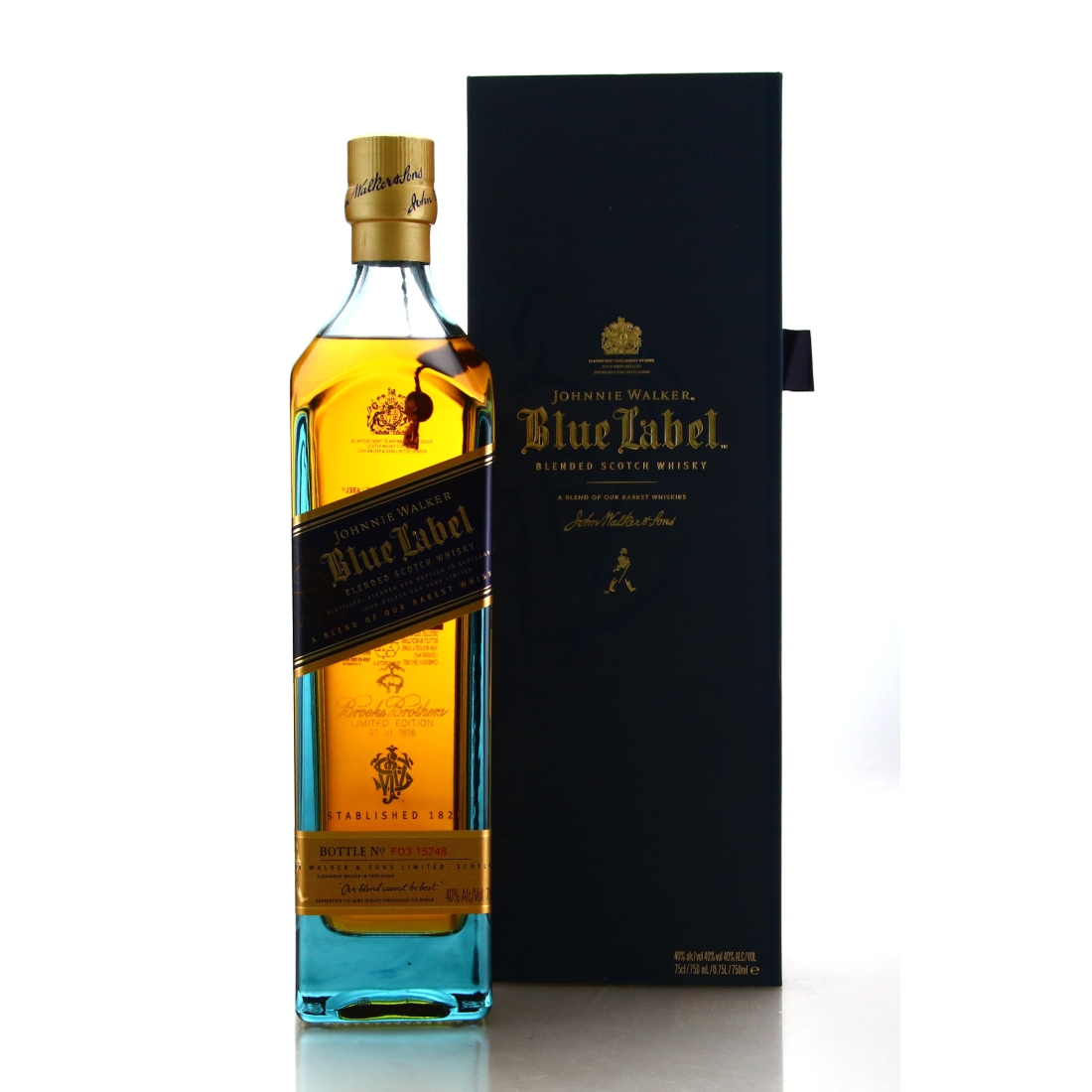 Johnnie Walker Blue Label 75cl / US Import - Brooks Brothers