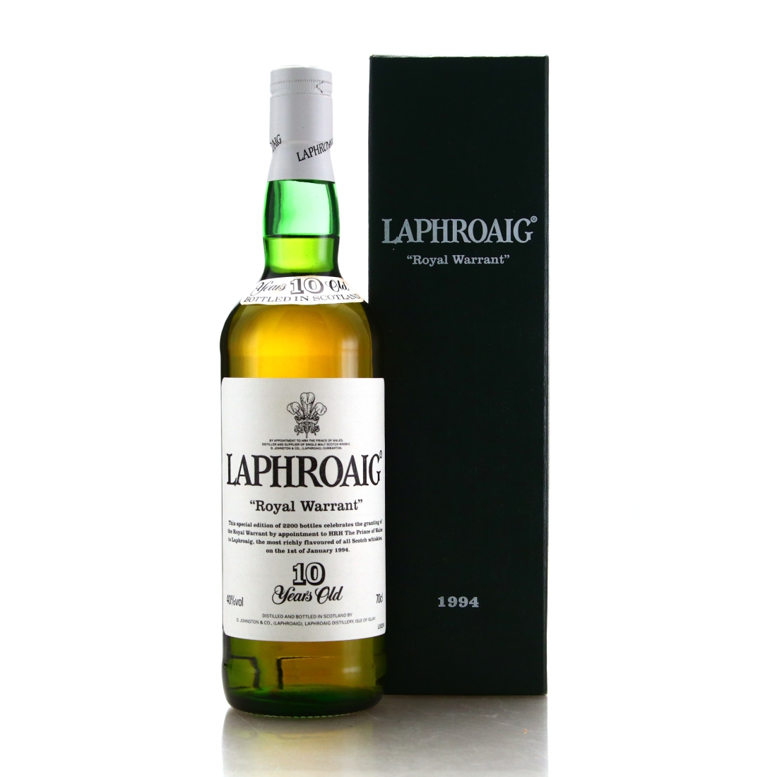 Laphroaig 10 Year Old Royal Warrant 1994
