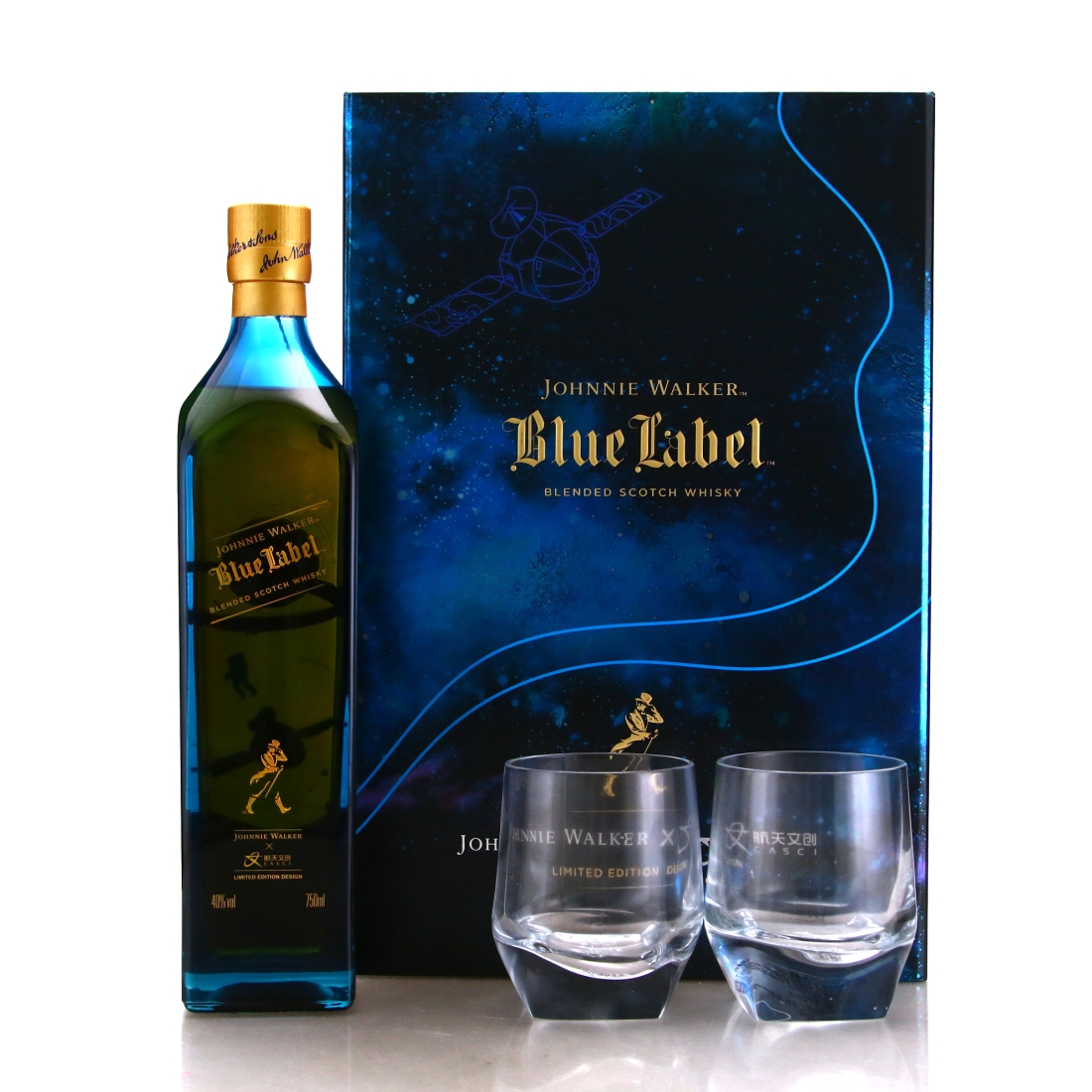 Johnnie Walker Blue Label Aerospace Culture Gift Pack 75cl