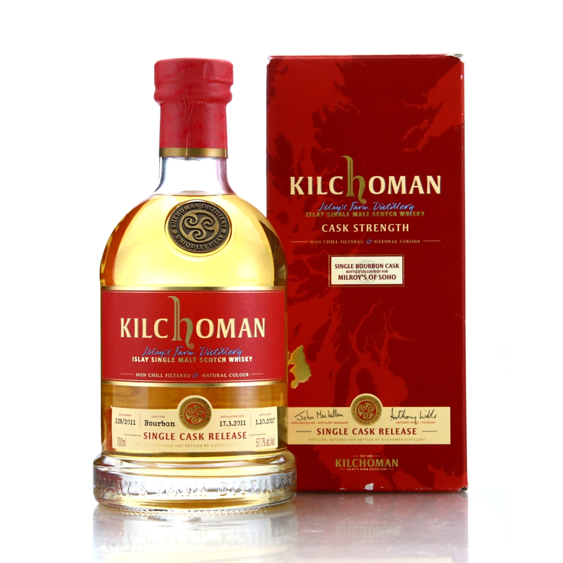 Kilchoman 2011 Single Bourbon Cask #128 / Milroys of Soho