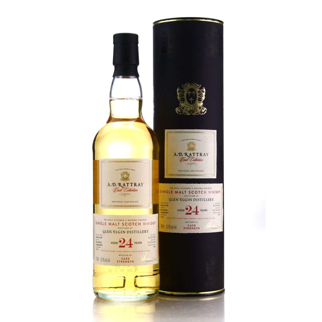 Glen Elgin 1995 A.D. Rattray 24 Year Old