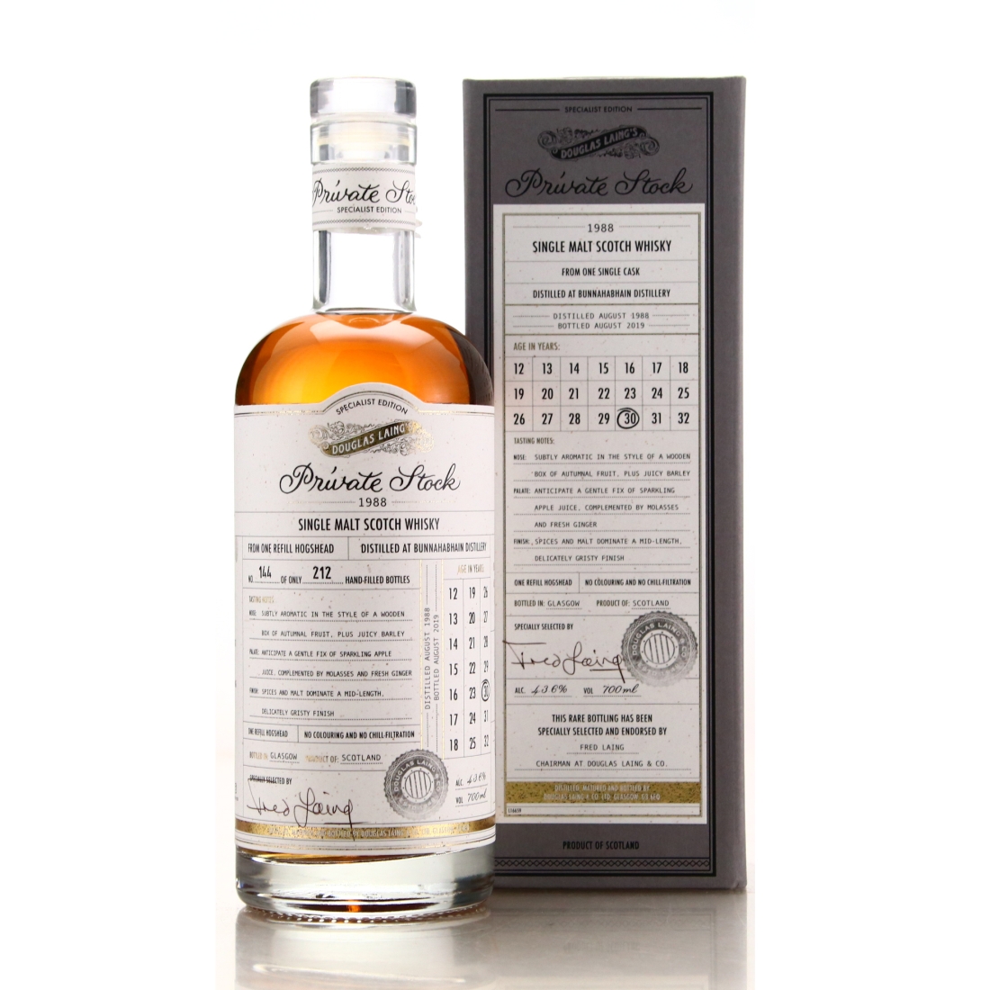 Bunnahabhain 1988 Douglas Laing 30 Year Old Private Stock