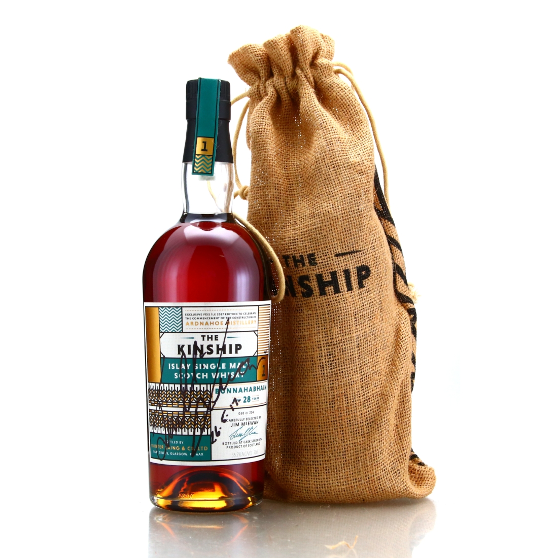 Bunnahabhain 28 Year Old Hunter Laing Kinship / Feis Ile 2017 - Signed by Jim McEwan
