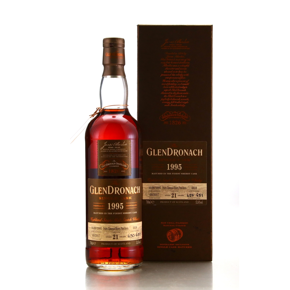 Glendronach 1995 Single PX Cask 21 Year Old #4418 / Batch 15