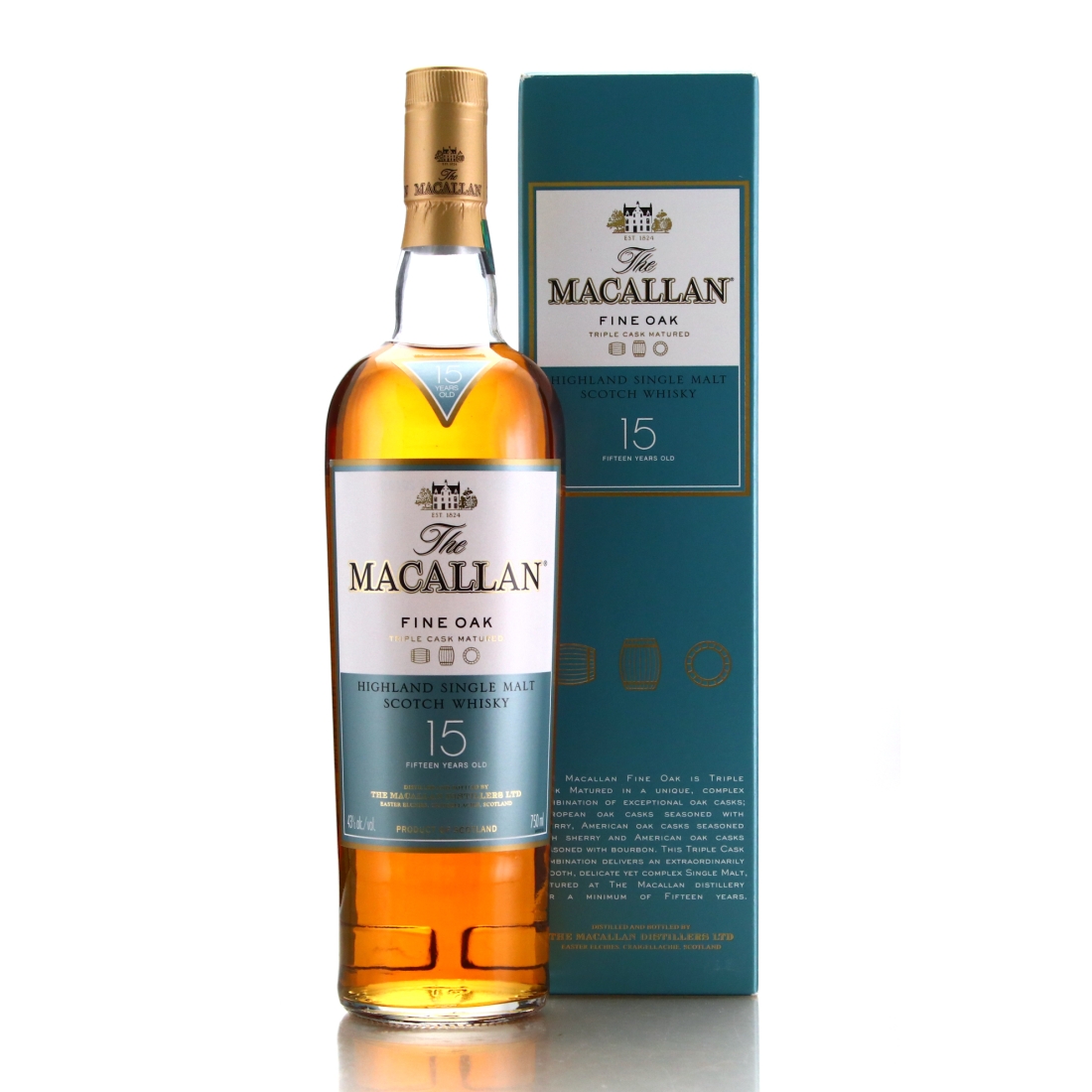 Macallan 15 Year Old Fine Oak 75cl / US Import