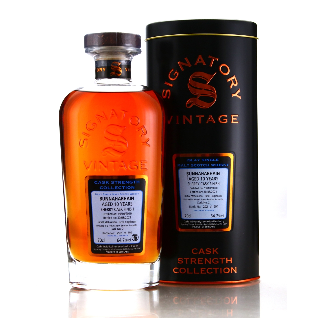 Bunnahabhain 2010 Signatory Vintage 10 Year Old Cask Strength