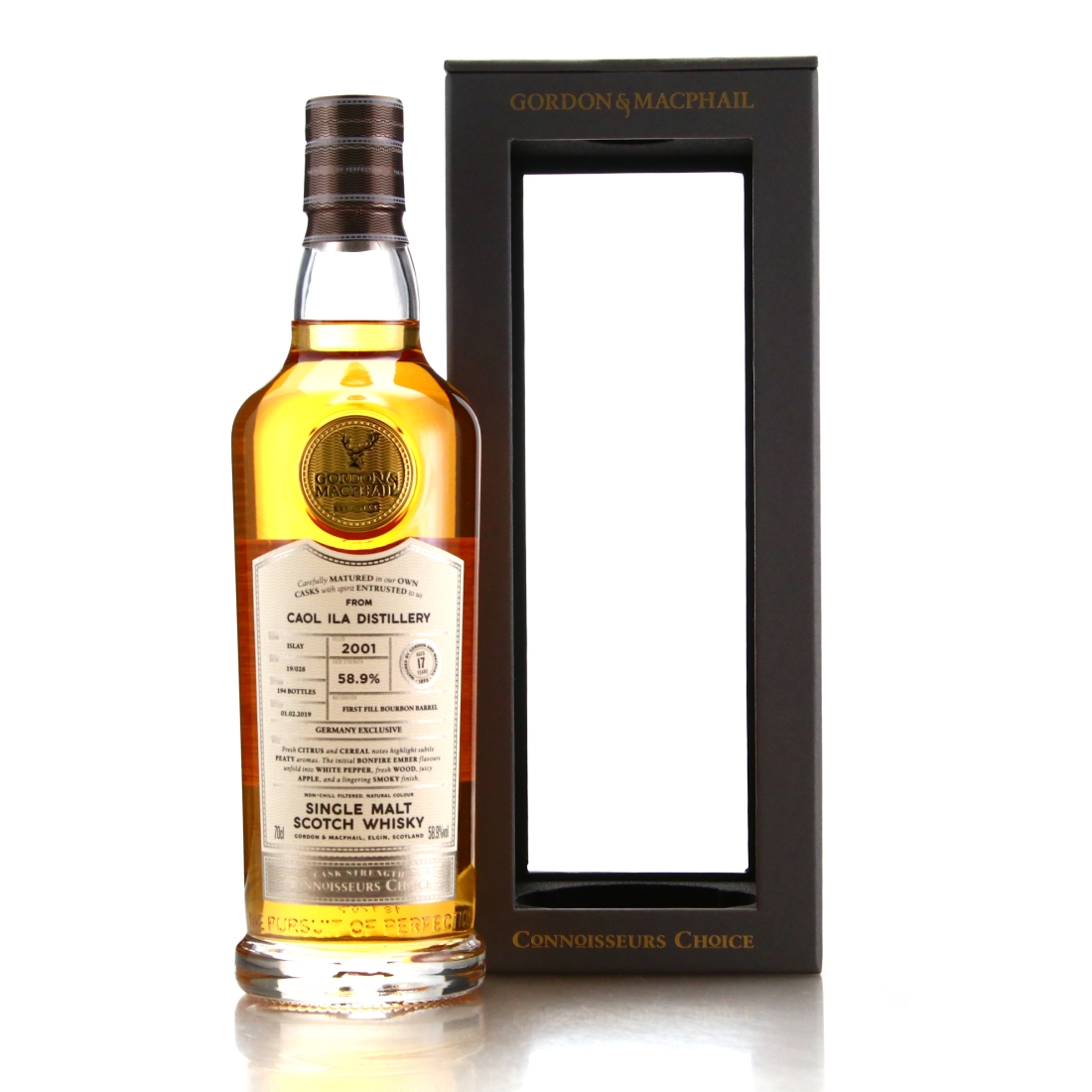 Caol Ila 2001 Gordon and MacPhail 17 Year Old Batch #19/028 / Germany