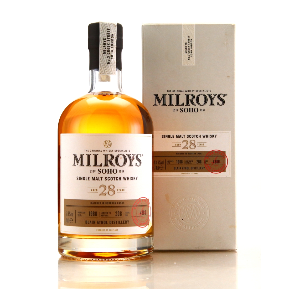 Blair Athol 1988 Milroy's of Soho 28 Year Old