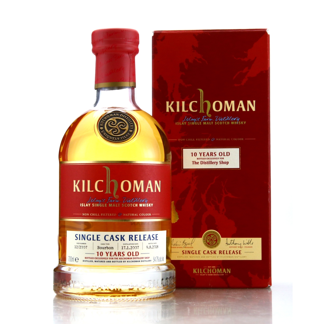 Kilchoman 2007 Single Bourbon Cask 10 Year Old #12 / Distillery Shop