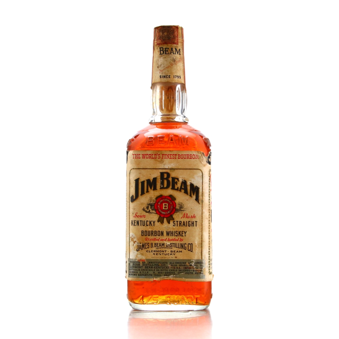 Jim Beam Kentucky Straight Bourbon 1965