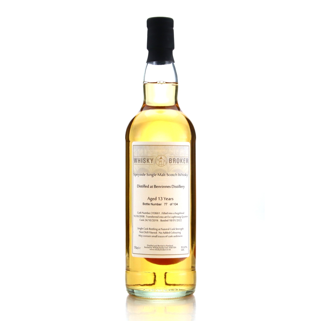 Benrinnes 2008 Whisky Broker 13 Year Old
