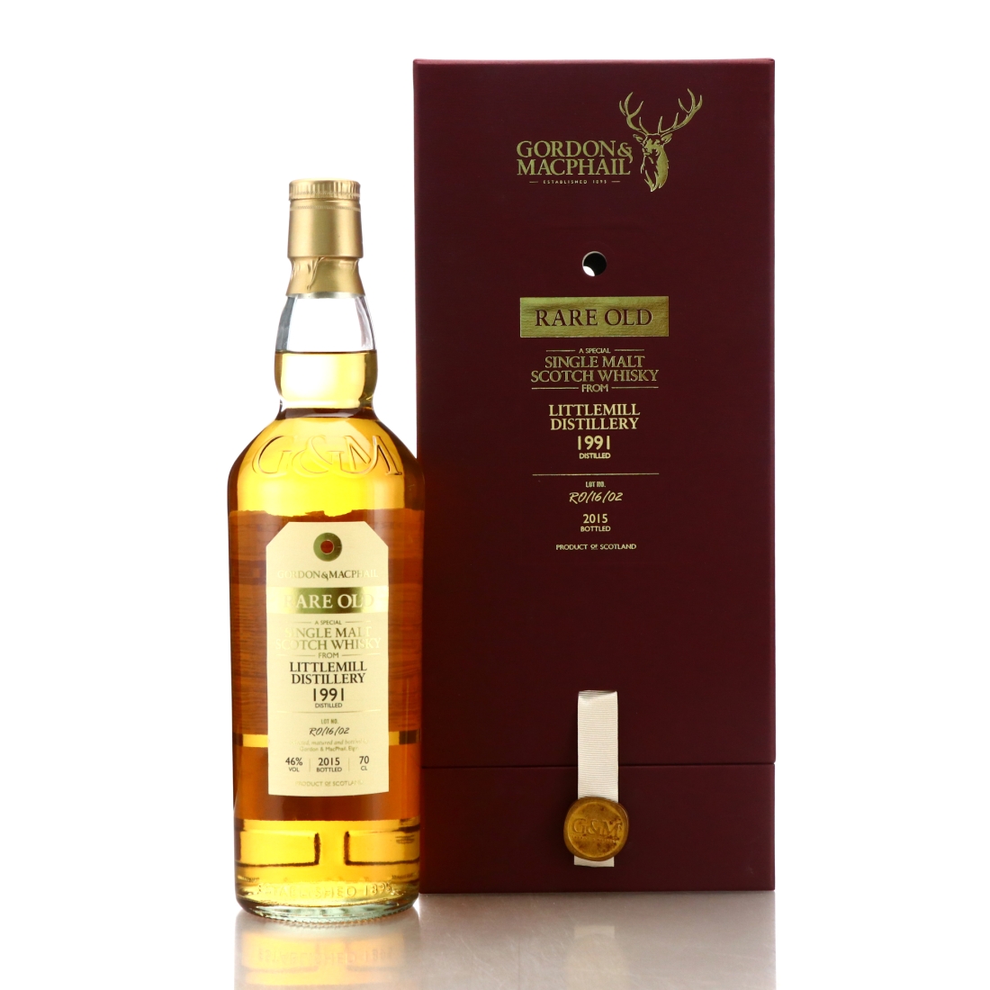 Littlemill 1991 Gordon and MacPhail Rare Old Lot RO/16/02