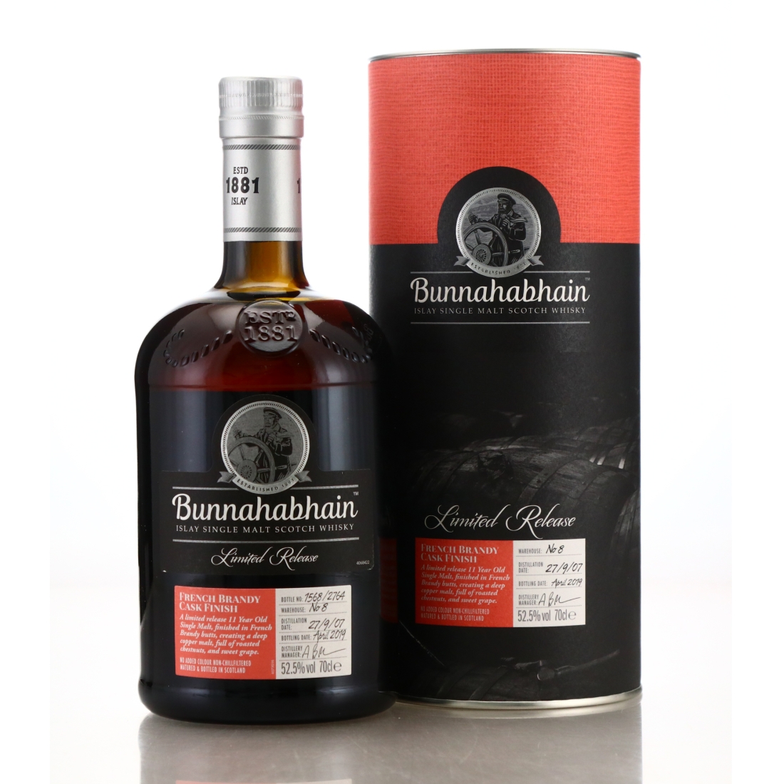 Bunnahabhain 2007 French Brandy Cask Finish 11 Year Old