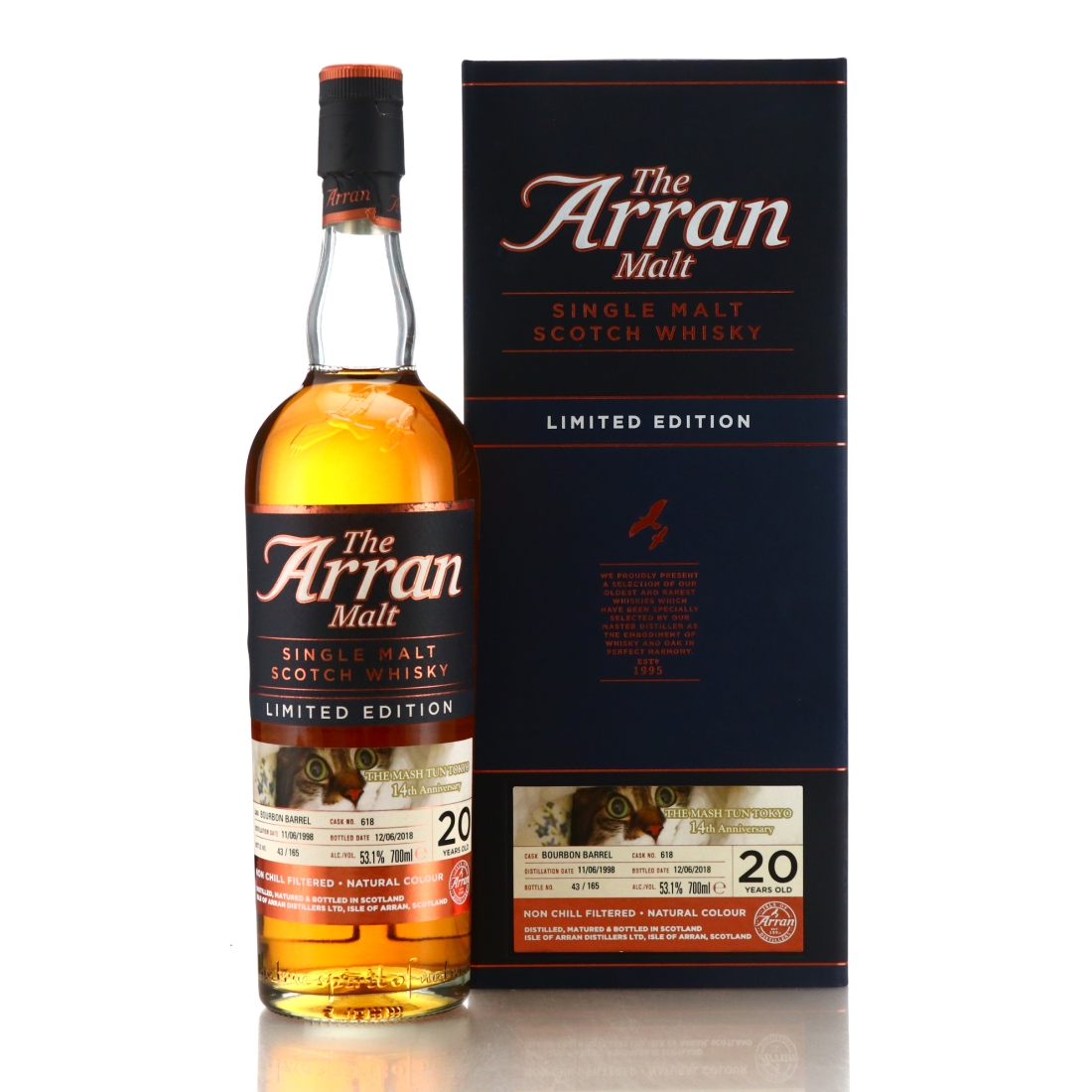 Arran 1998 Single Cask 20 Year Old #618 / The Mash Tun Tokyo 14th Anniversary