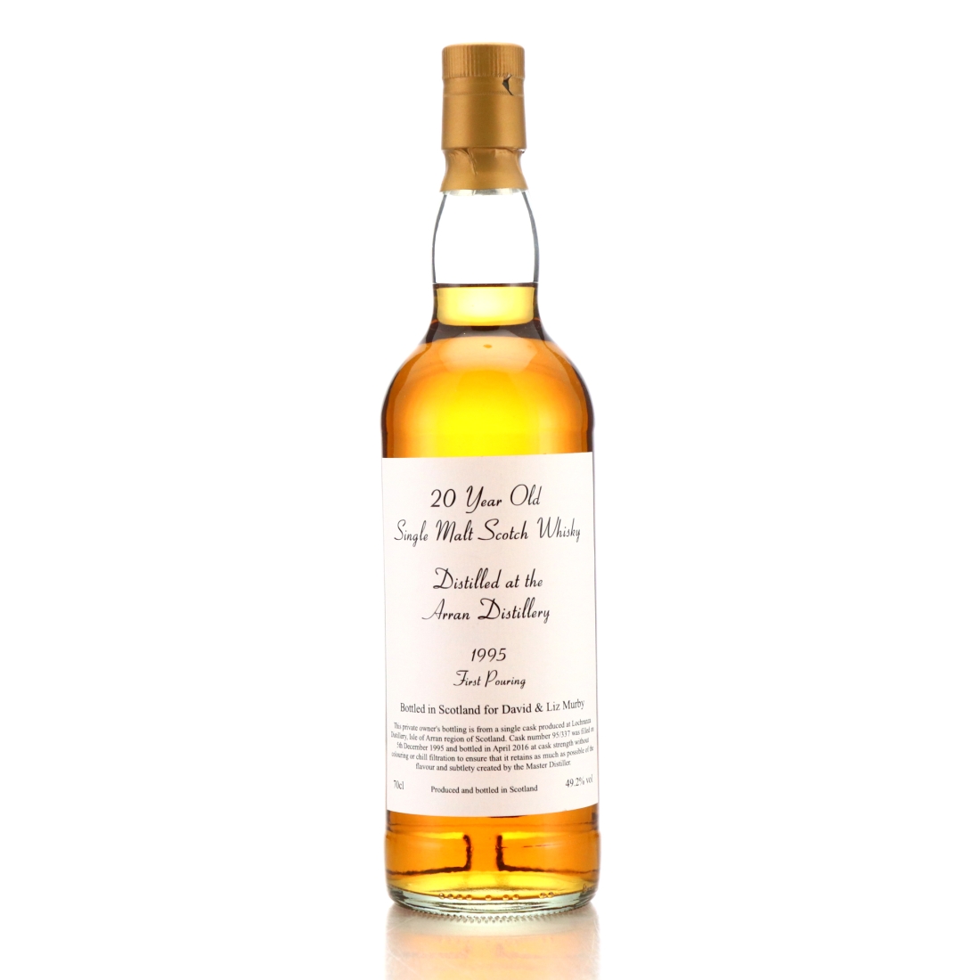 Arran 1995 Private Cask 20 Year Old #337 / First Pouring