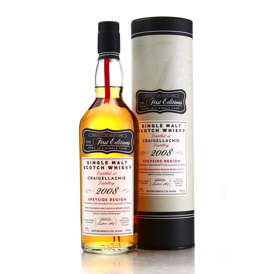 Craigellachie 2008 First Editions 10 Year Old