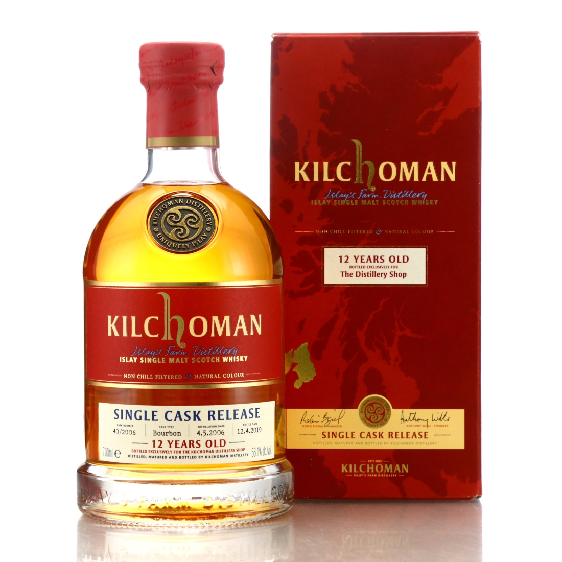 Kilchoman 2006 Single Cask 12 Year Old #40 / Distillery Shop