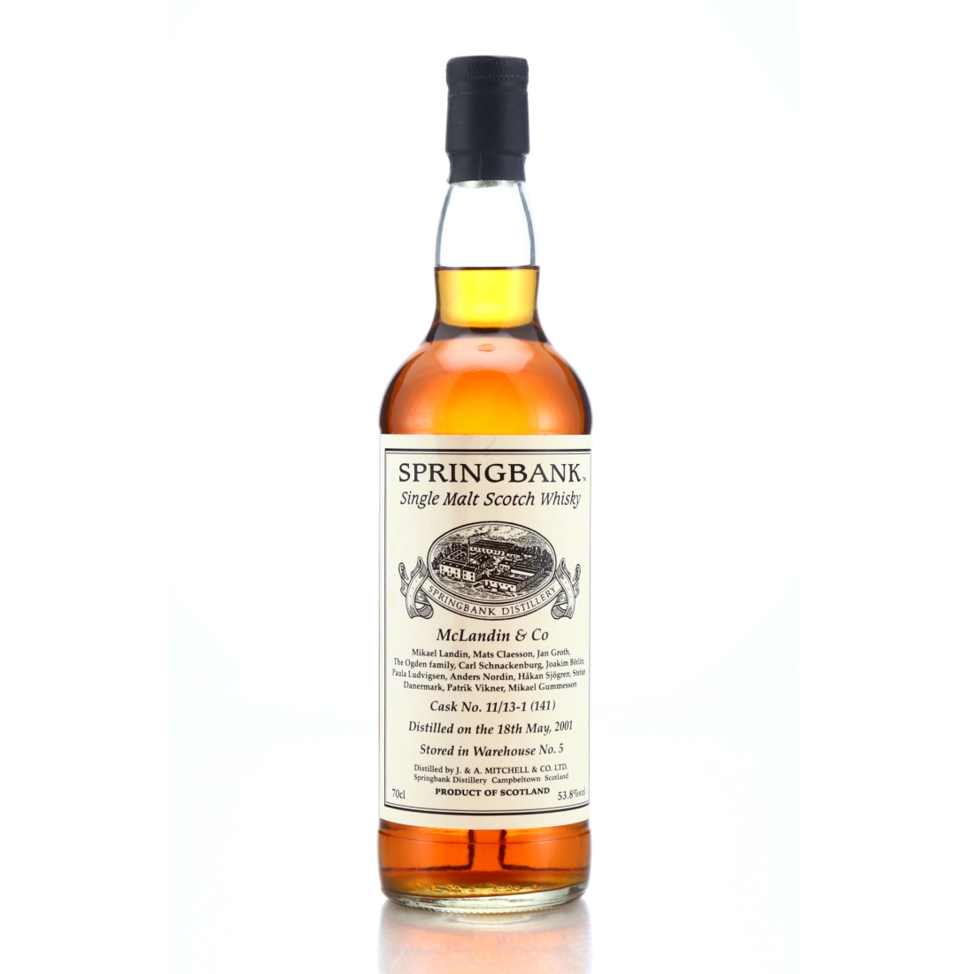 Springbank 2001 Private Cask #11/13-1 (141) / McLandin & Co