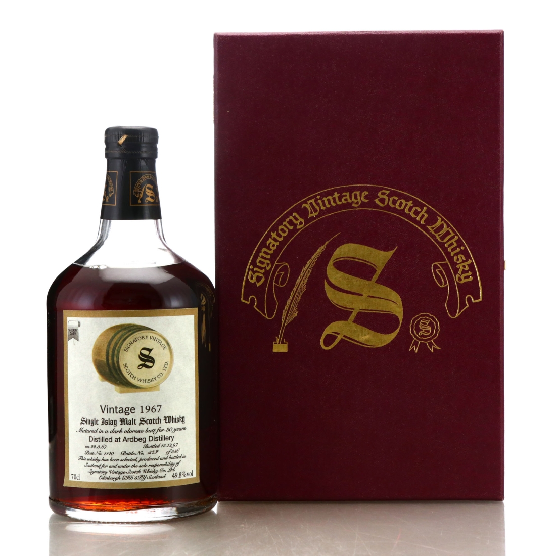 Ardbeg 1967 Signatory Vintage 30 Year Old / Dark Oloroso Butt #1140