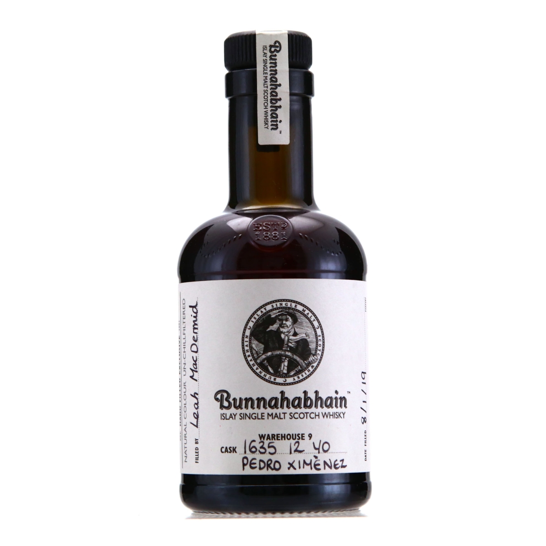 Bunnahabhain 12 Year Old Hand Filled 2019 20cl / PX Butt